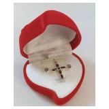 Sterling Silver Amethyst Necklace & Earring Set