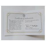 Irish Blessing Diamond & Emerald Cross Pendant with Certificate