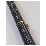 Ruby and Diamond Ring in Gold Setting, Size 7