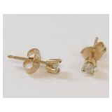1/8 CTTW Diamond Stud Earrings in 14KT Gold from Kohl