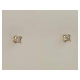 1/8 CTTW Diamond Stud Earrings in 14KT Gold from Kohl