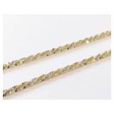 Danecraft 24 Karat Gold Over Sterling Silver Necklace Made in Italy