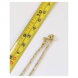 Danecraft 24 Karat Gold Over Sterling Silver Necklace Made in Italy