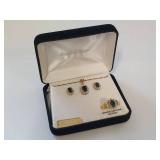 Genuine Sapphire Diamond Jewelry Set: Necklace, Earrings & Ring