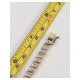 Elegant Gold-Tone Bracelet with Diamond-Like Stones