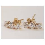 14KT Gold Diamond Earrings