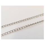 Sterling Silver Necklace with Cultured Pearl Pendant