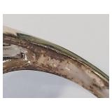 Vintage Marquise-Cut Red Garnet Cluster Ring in Sterling Silver