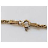 14K Gold Rope Chain Bracelet