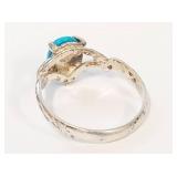 Sterling Silver 925 Ring with Turquoise Stone