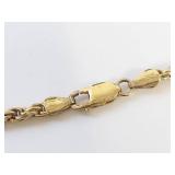 14K Gold Rope Chain Necklace 20 Inches