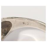 Vintage Sterling Silver Marcasite Ring 925