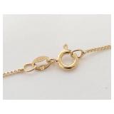 Heart-Shaped Sapphire Pendant Necklace 18KT Gold Over Sterling Silver