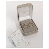 10KT Gold Hoop Earrings with Box and Receipt