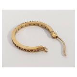 10KT Gold Hoop Earrings with Box and Receipt