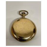 Vintage Seth Thomas Gold-Toned Pocket Watch with Roman Numerals