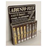 Vintage Adjusto-Flex Watch Bands Display - Stainless Steel