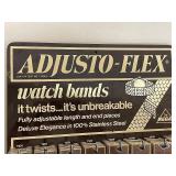 Vintage Adjusto-Flex Watch Bands Display - Stainless Steel