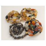 Lot of Multi-Stone Beaded Necklaces - Assorted Gemstone Jewelry Collection