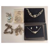 Mixed Lot of Fashion Jewelry - Necklaces, Bracelets, and Earrings