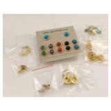 Assorted Earrings Lot - Gold Filled, Semi-Precious, CloisonnÃ©
