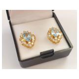 Assorted Earrings Lot - Gold Filled, Semi-Precious, CloisonnÃ©