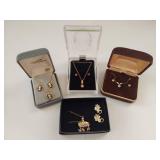 Mixed Jewelry Lot: Necklaces, Earrings, Bracelets & Pendants