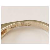 Pair of Sterling Silver Rings with Pearls and Gemstones