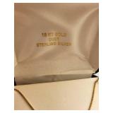 18kt Gold Over Sterling Silver Ruby and Diamond Jewelry Set