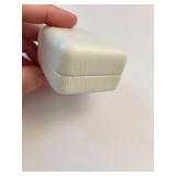 14KT Gold Cubic Zirconia Stud Earrings in Jewelry Box