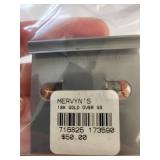 Sterling Silver Hoop Earrings with 18K Gold Overlay, Ruby and Diamond Accents