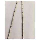 Sterling Silver Amethyst and Blue Topaz Necklace, 16 Inches