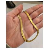 Set of 4 Sterling Silver Gold Plated Necklaces (One Broken)