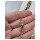 Collection of Gold Plated Necklaces and Bracelets with Decorative Accents