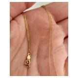 14K Gold Broken Necklace, 0.68 Grams