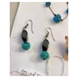 Lot of Turquoise Jewelry Necklaces, Bracelets, Earrings, and Ring