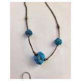 Lot of Turquoise Jewelry Necklaces, Bracelets, Earrings, and Ring