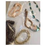 Collection of Shell Necklaces and Bracelets