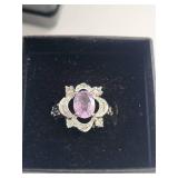 Gold and Silver Plated Amethyst Jewelry Collection - Necklaces, Earrings, Rings