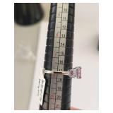 Set of 4 Sterling Silver Amethyst Rings