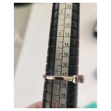 Set of 4 Sterling Silver Amethyst Rings