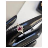 Set of Gold & Silver Plated Gemstone Rings and Earrings with Cubic Zirconia