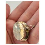 Sterling Silver Abalone Shell Small Pill Box and Pendant