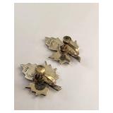 Sterling Silver Abalone Shell Screw Back Earrings