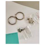 Collection of Sterling Silver Earrings - 3 Pairs Assorted Styles