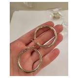 Collection of Sterling Silver Earrings - 3 Pairs Assorted Styles