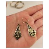 Collection of Sterling Silver Earrings - 3 Pairs Assorted Styles