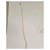 10K Gold Necklace with Diamonds, 18 Inches, 0.86 Grams