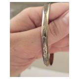 Sterling Silver Bangle Bracelet Made in Mexico