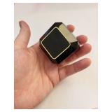 14K Gold Emerald and Diamond Earrings, 1.91 Grams